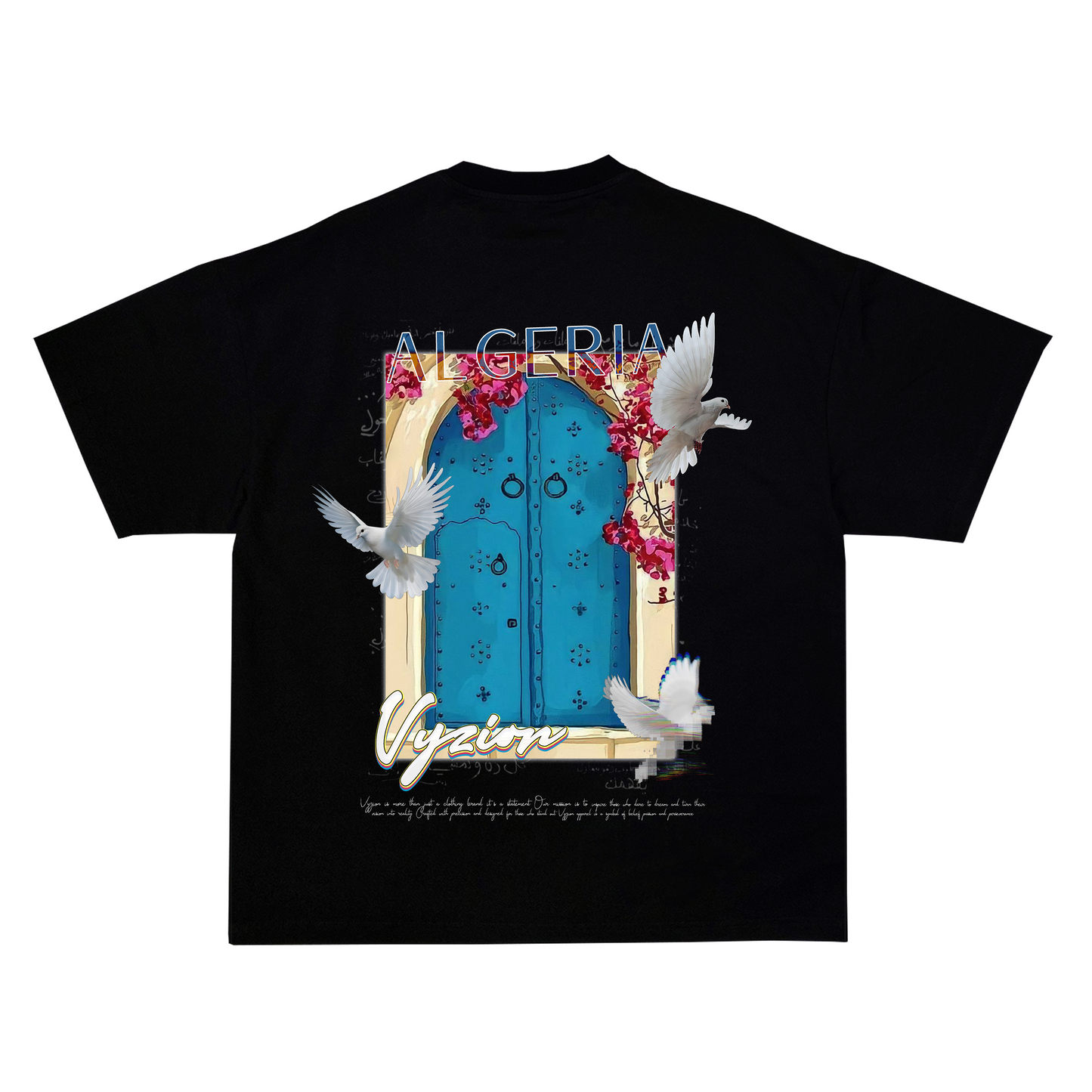 VYZION - Premium oversized T-shirt "ALGERIA"