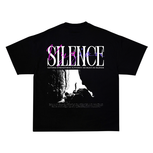 VYZION - Premium oversized T-shirt "SILENCE"